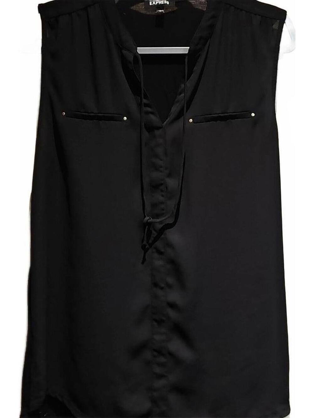 Express sleeveless v neck tie blouse Size M